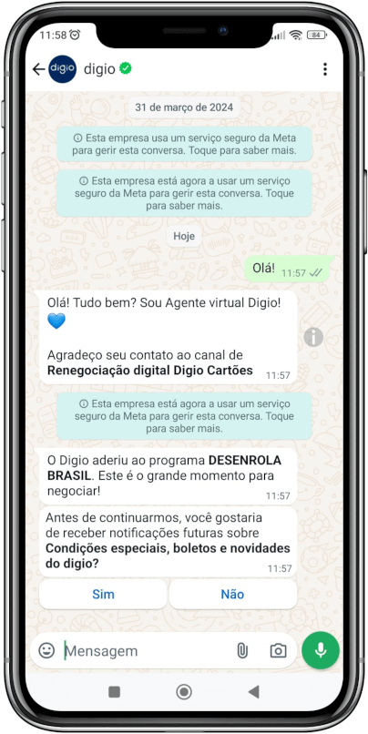 Digio WhatsApp