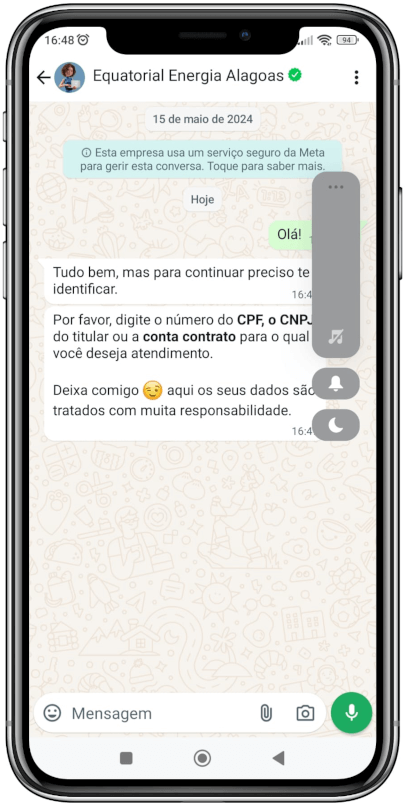 Equatorial Alagoas WhatsApp